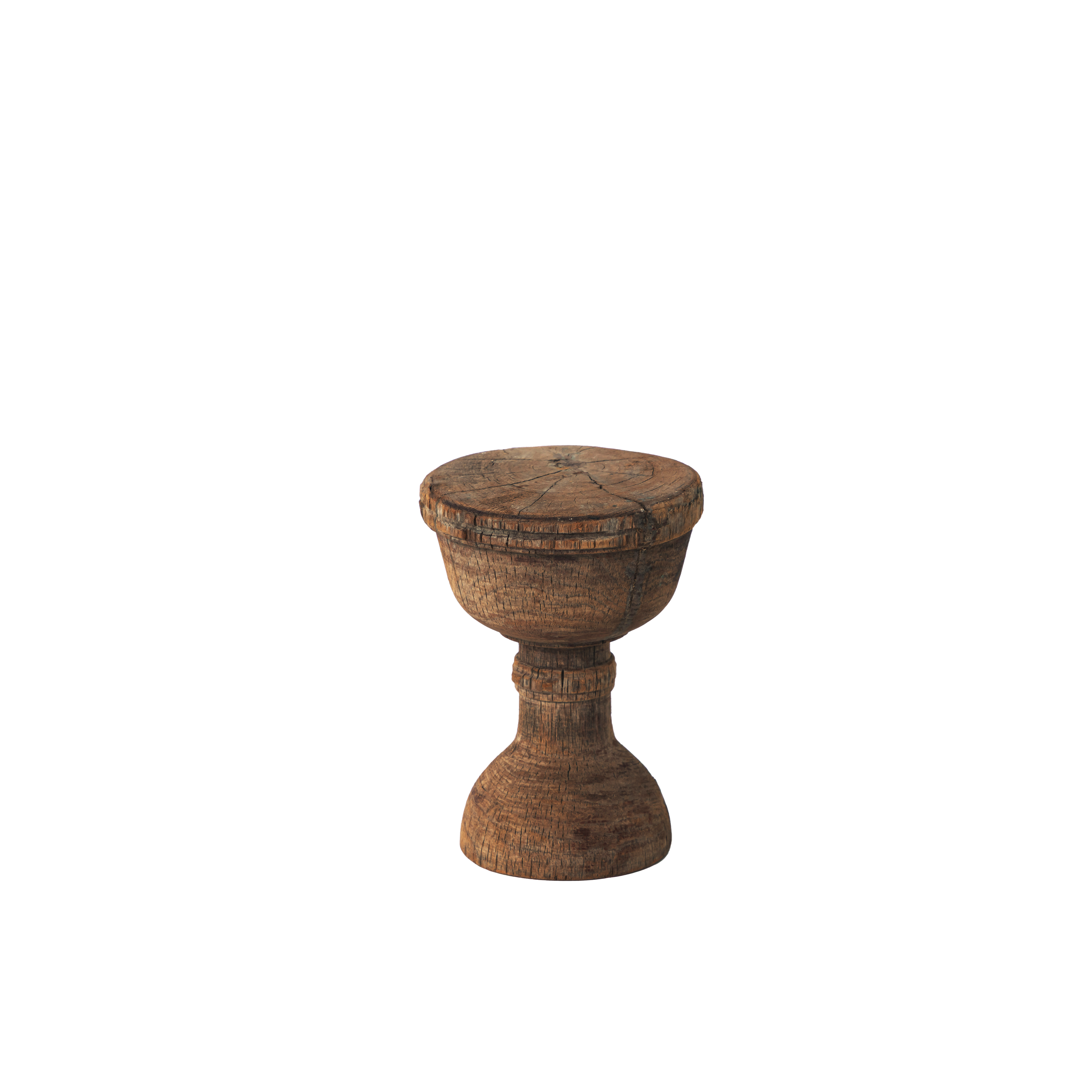 antique wood candle stand