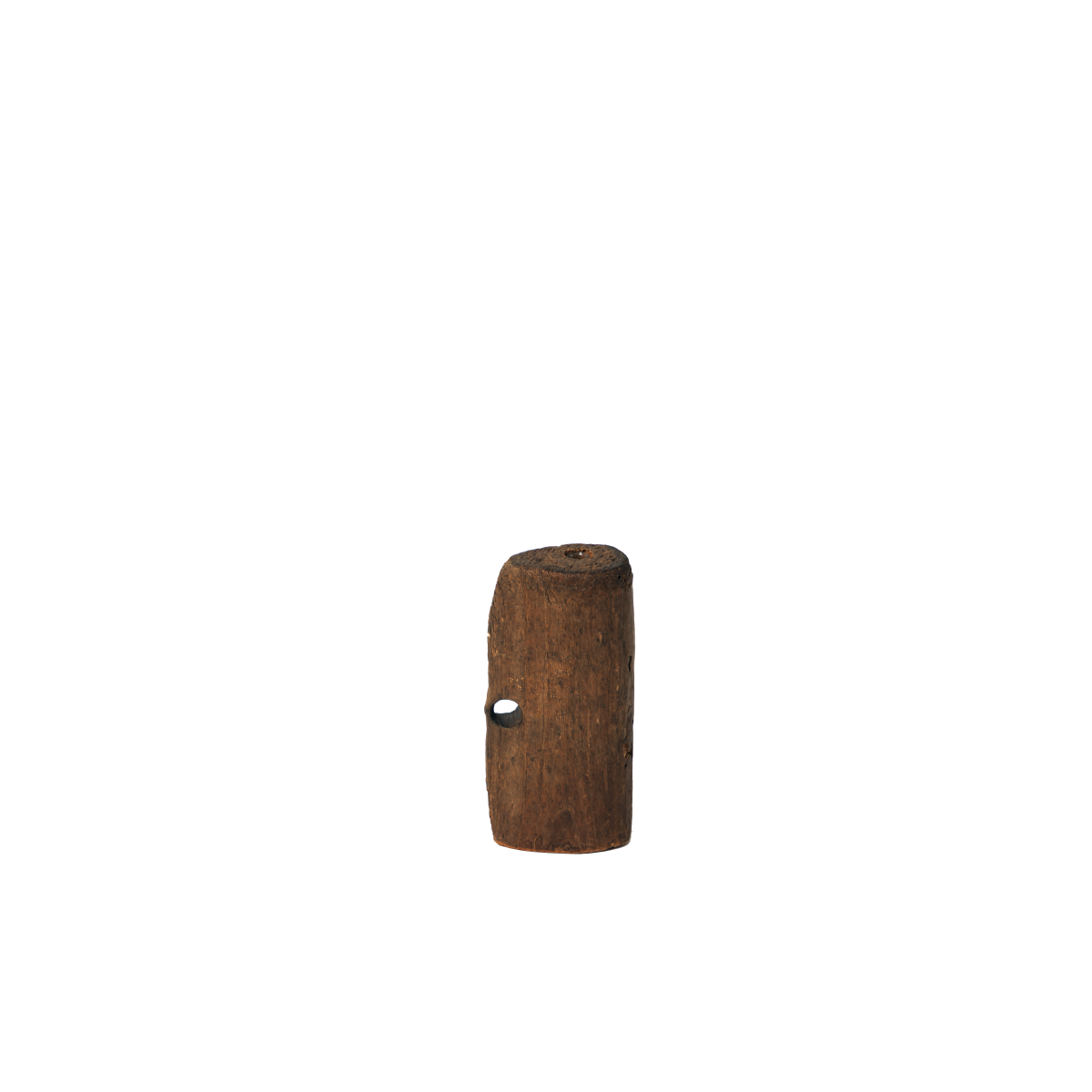 block wood single flower vase