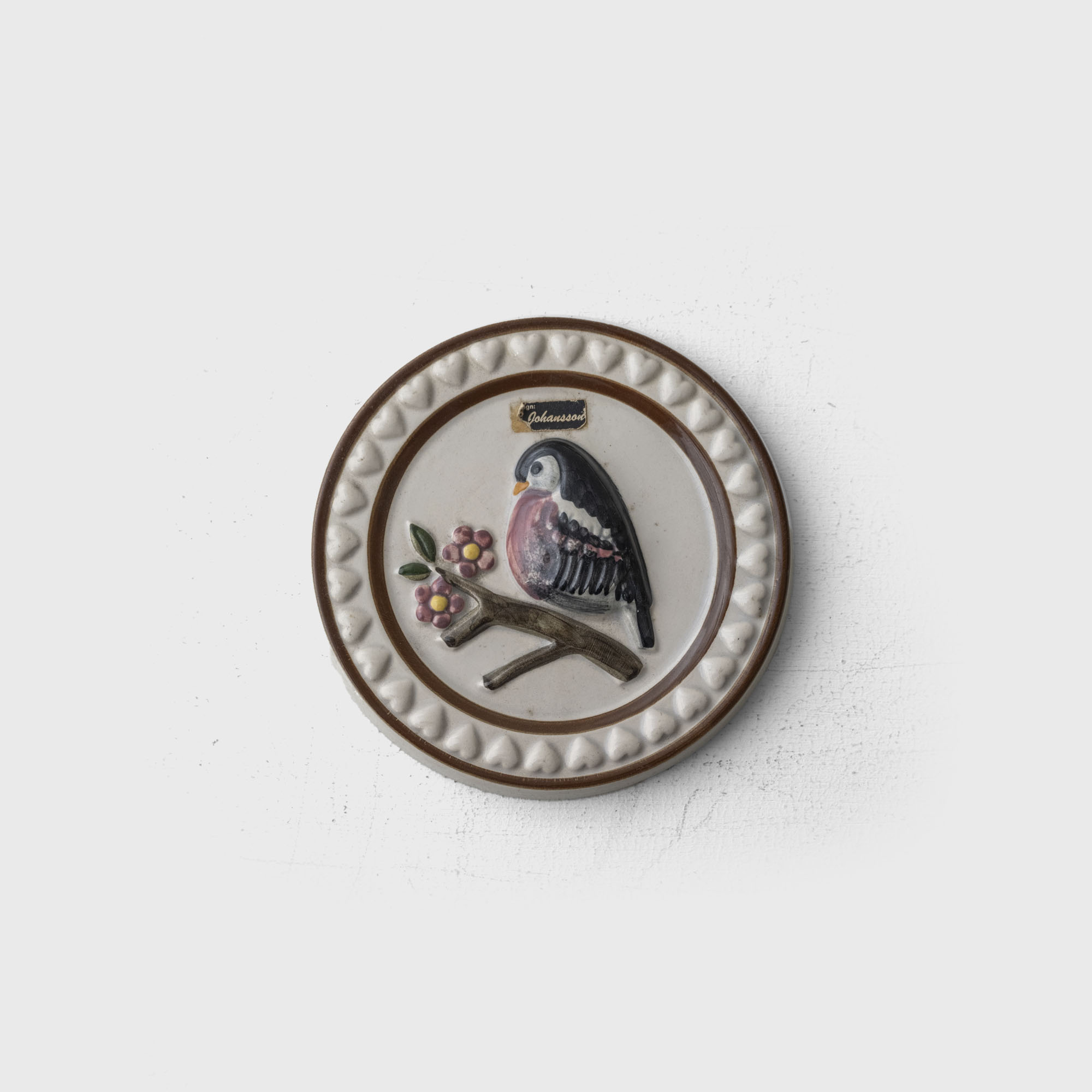 B.johansson ceramic bird plate