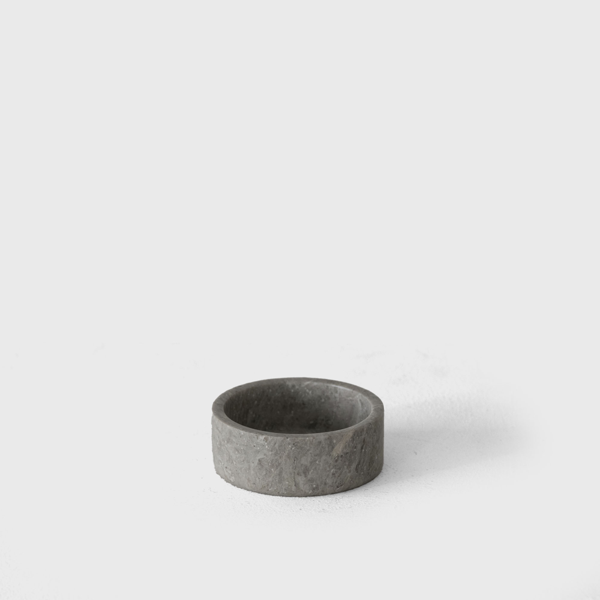 gray marble mini round tray