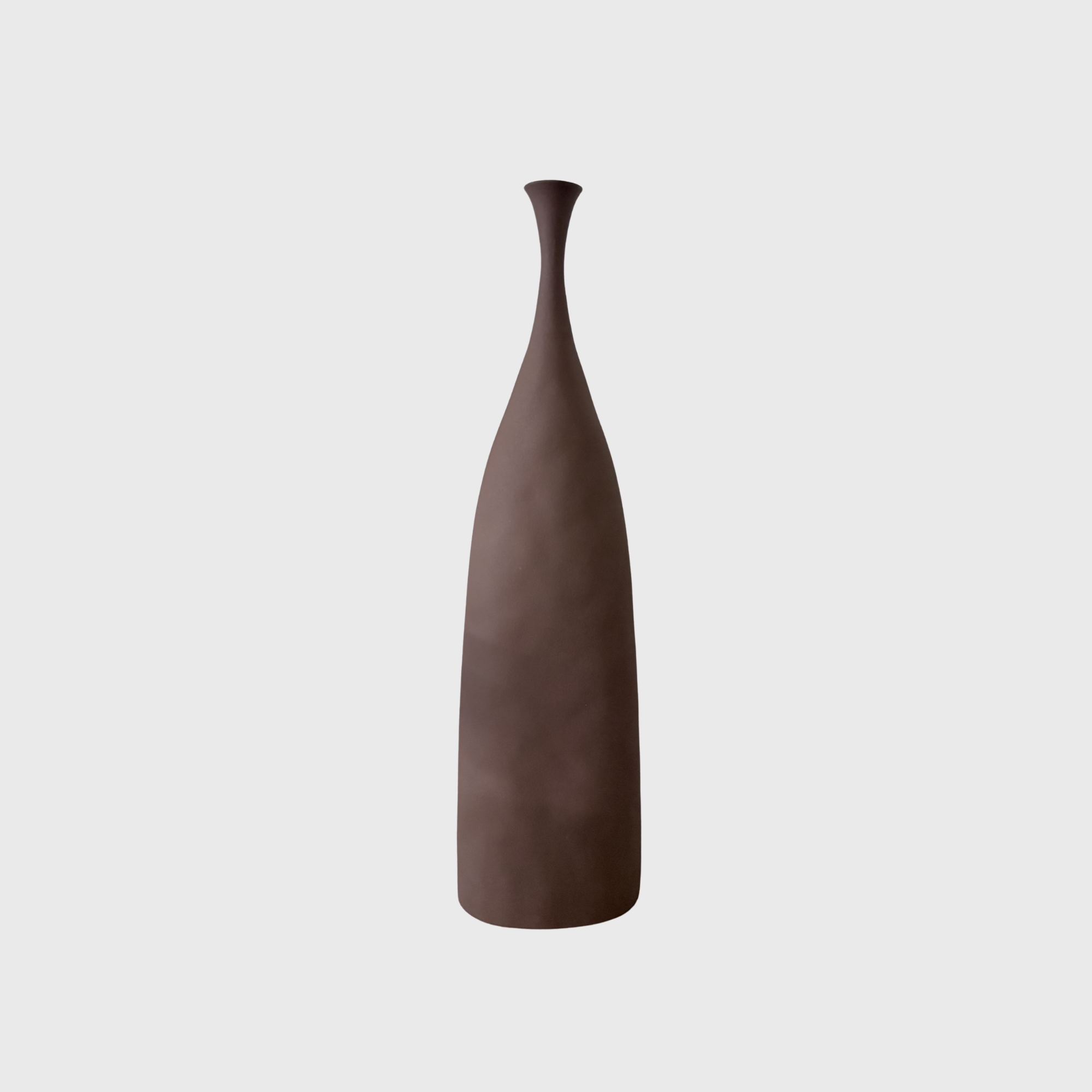 brown flower vase
