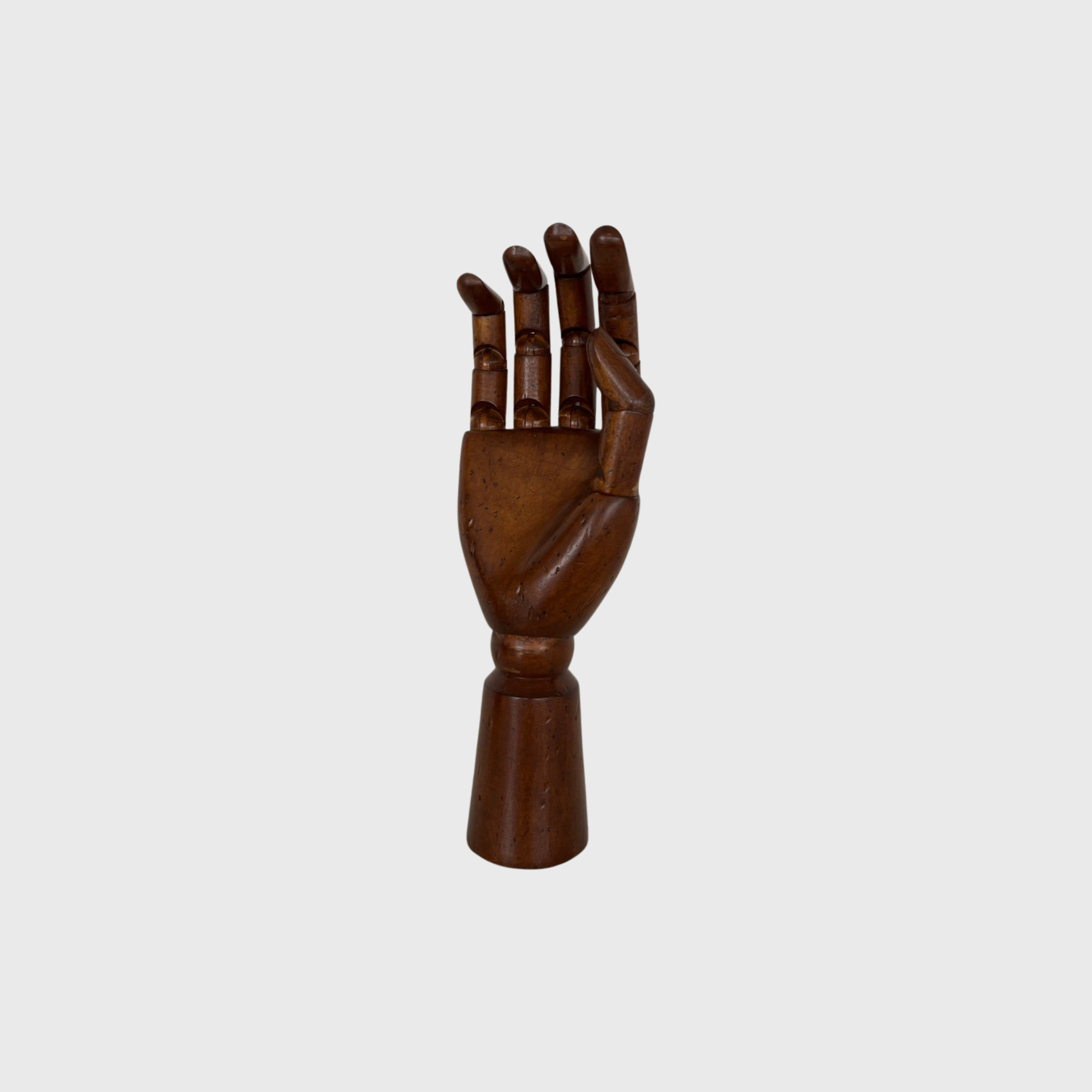 wood hand model brown