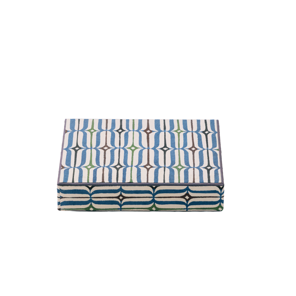 blue 和紙 pattern box