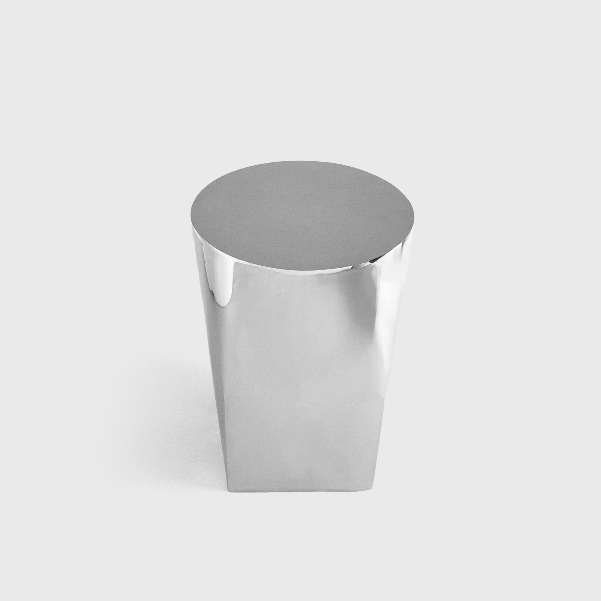 Stainless steel side table