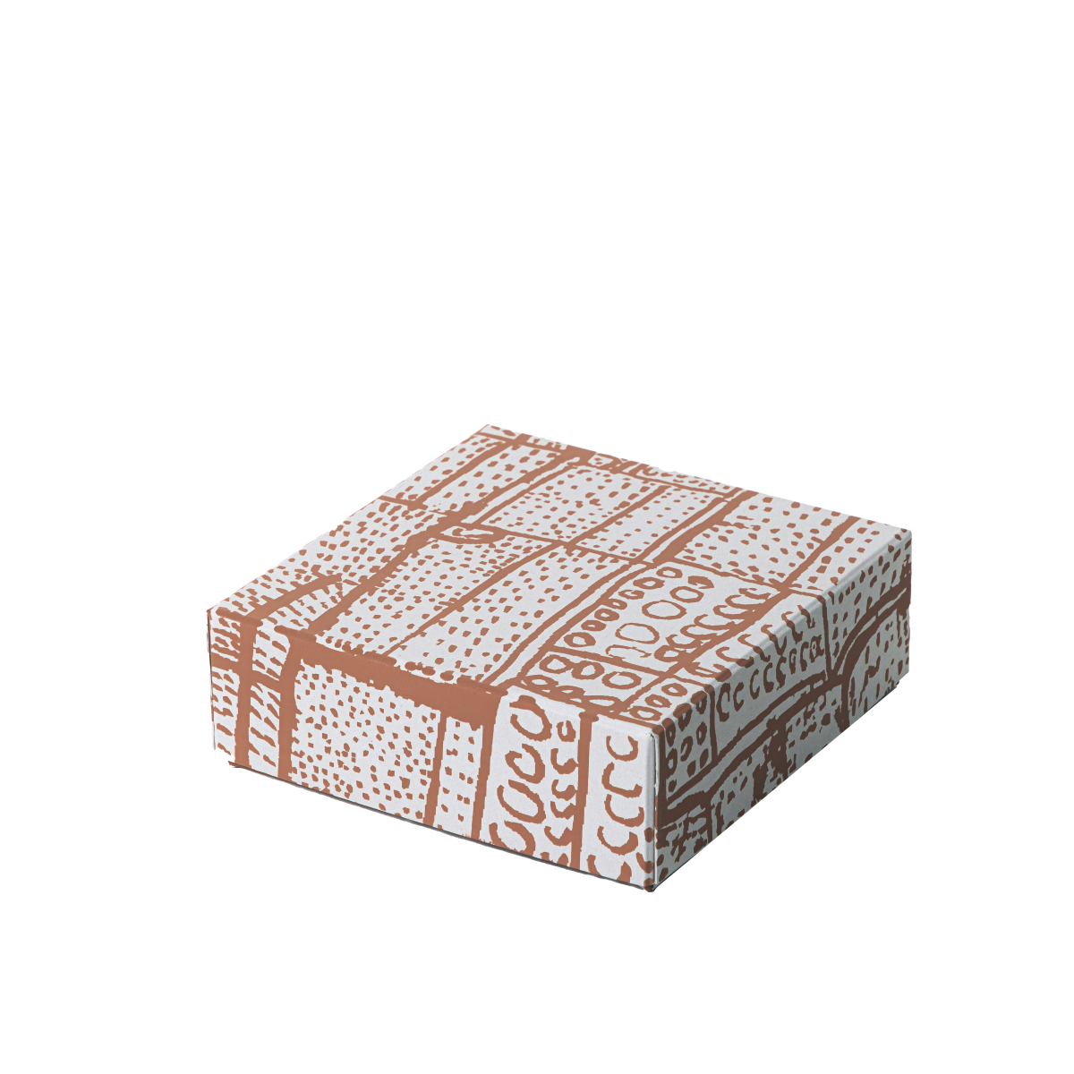 SHOBU KOBO brown paint paper box