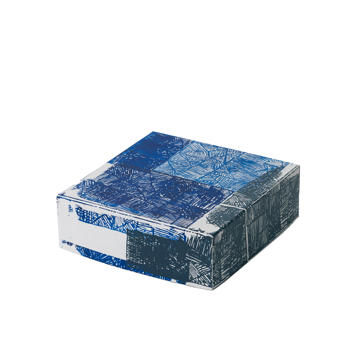 SHOBU KOBO blue paint paper box