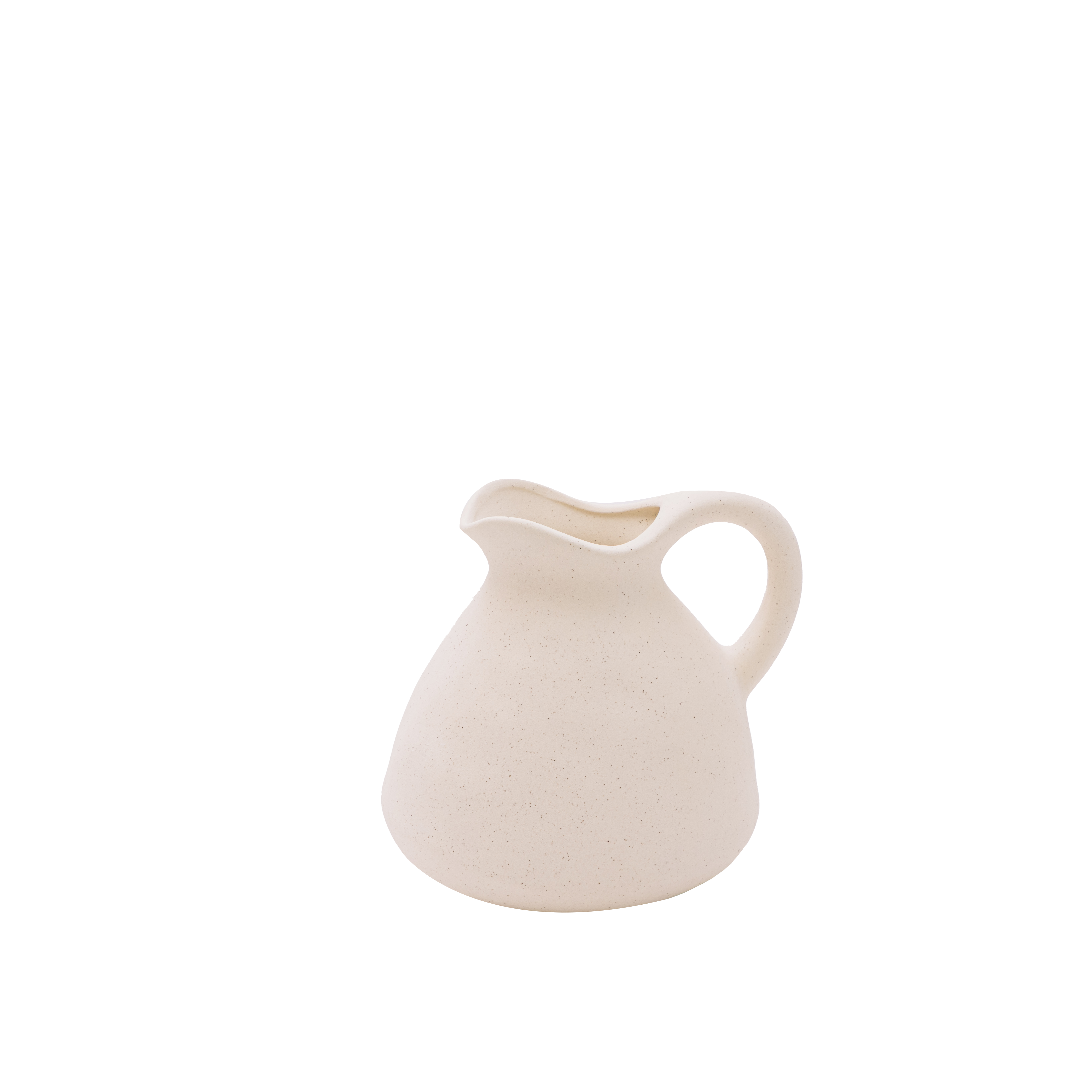 white flower vase S