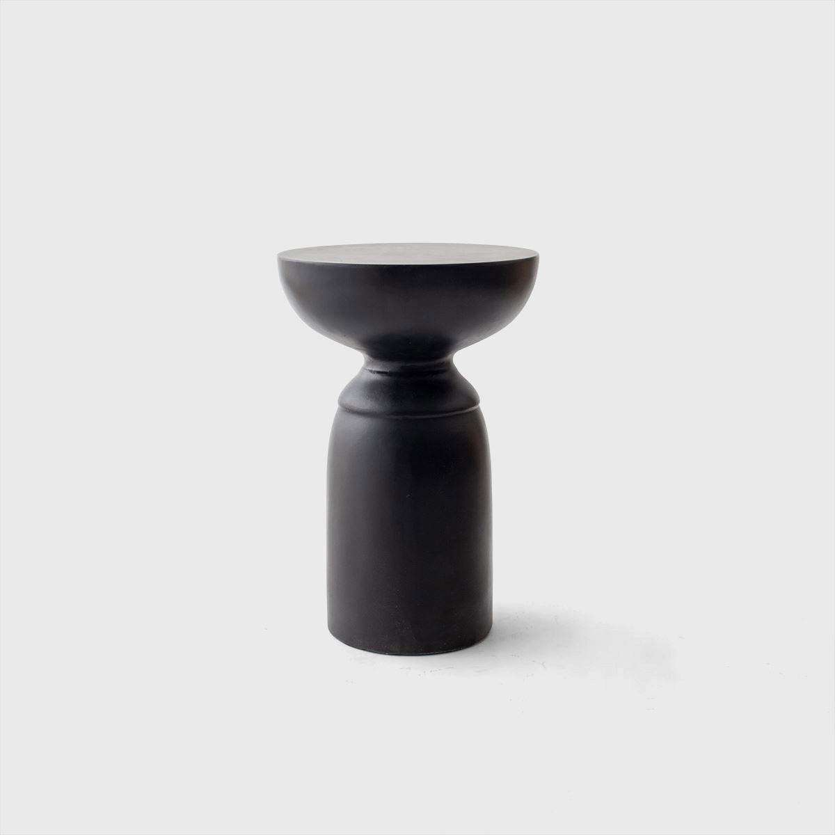 black modern side table