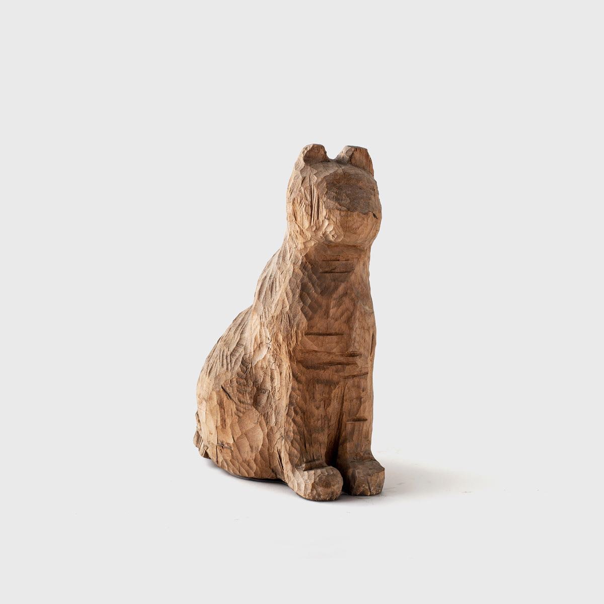 wood carving cat object