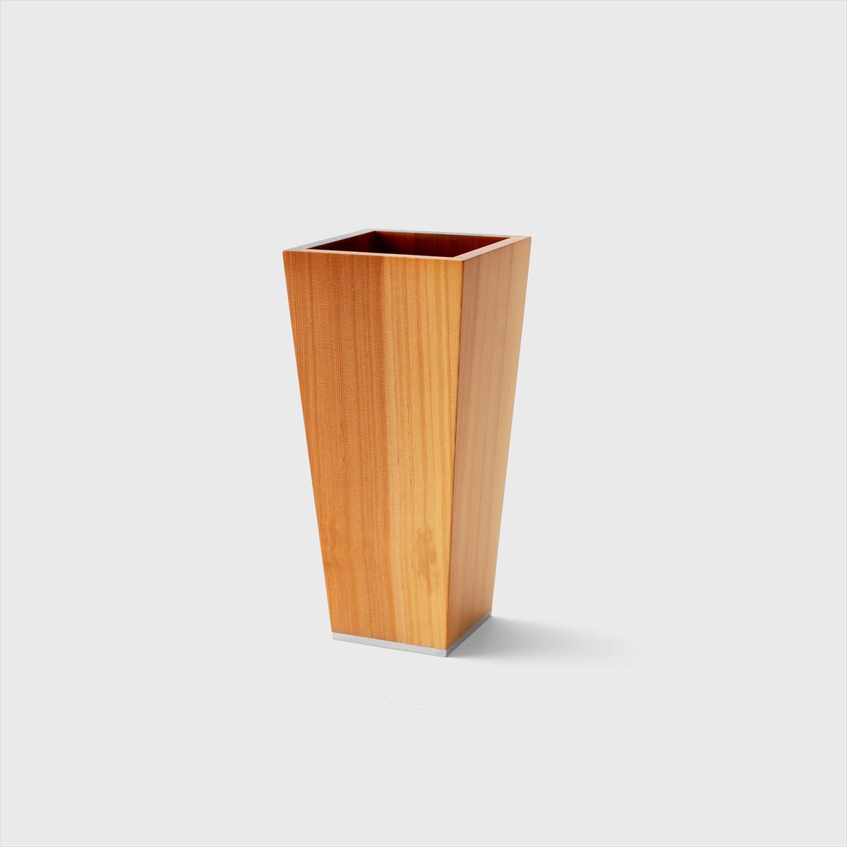 wood square vase（M)