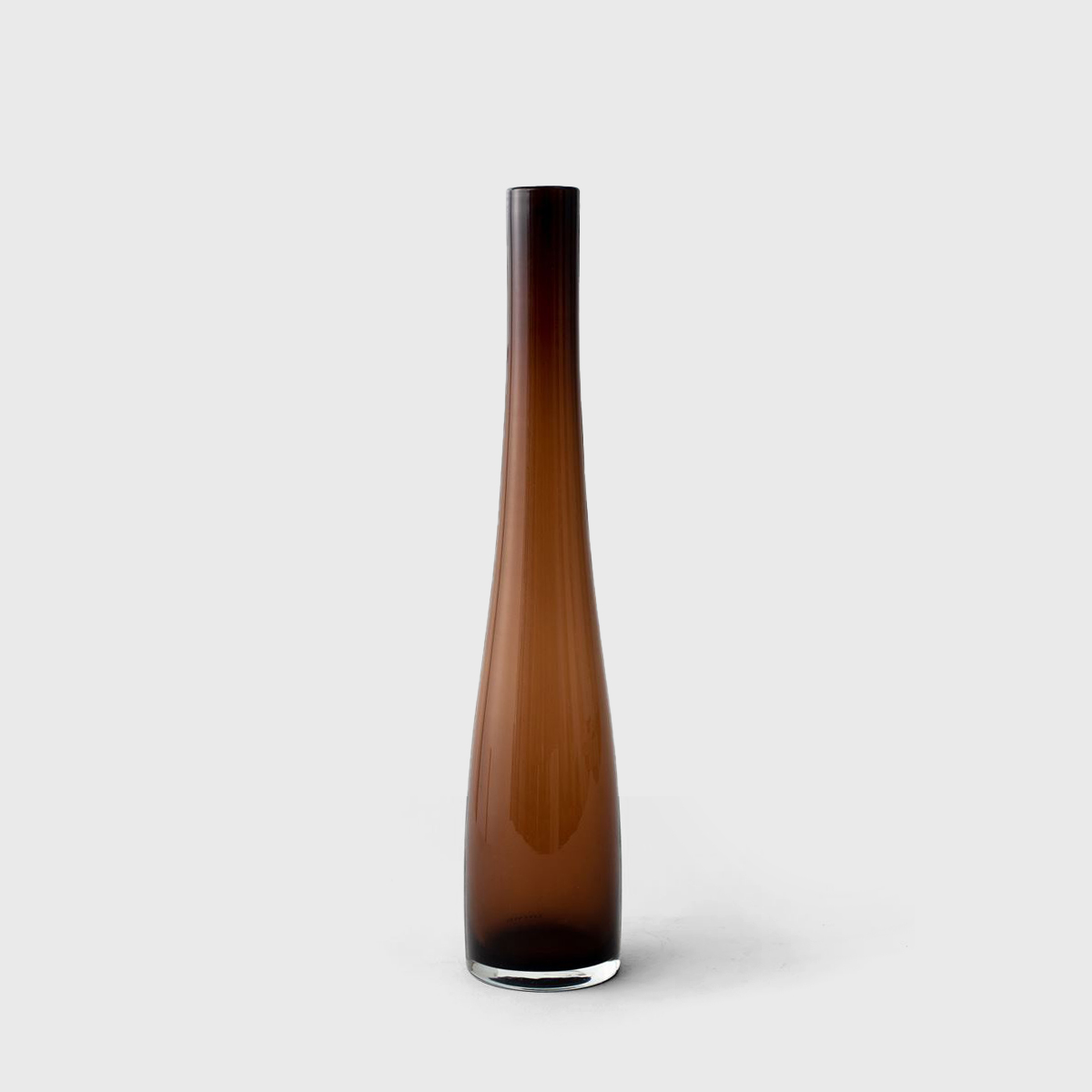 mordne  brown glass 
vase