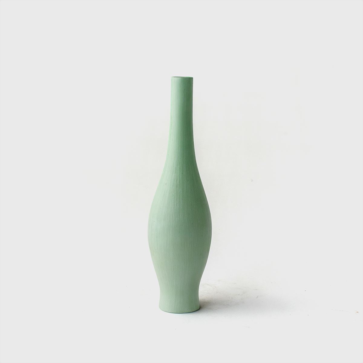 green vase