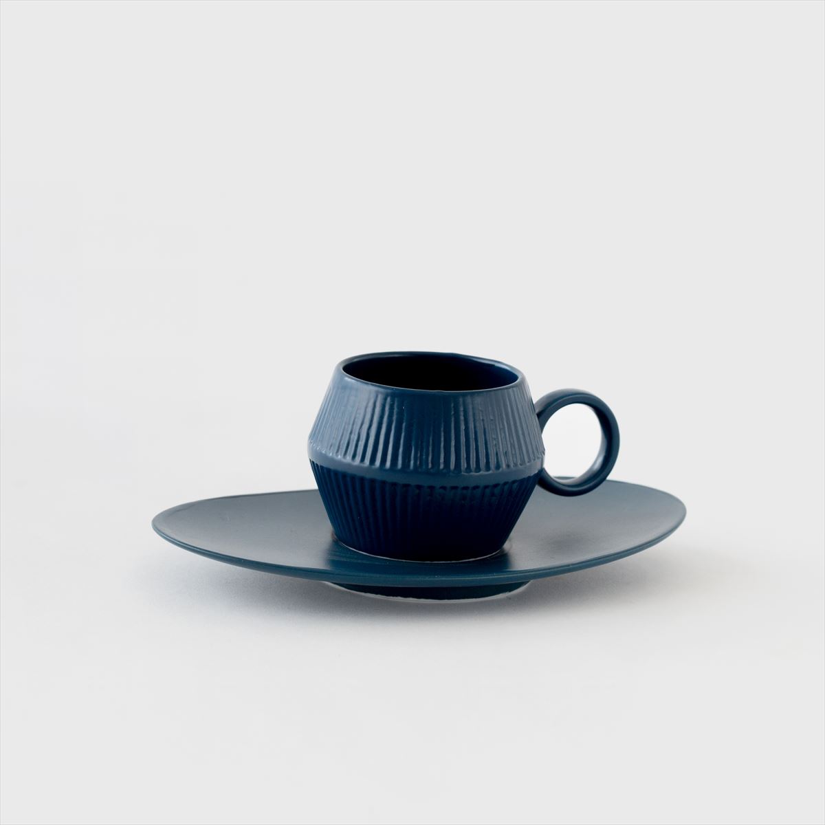 navy cup and saucer