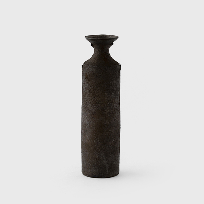 brown flower vase