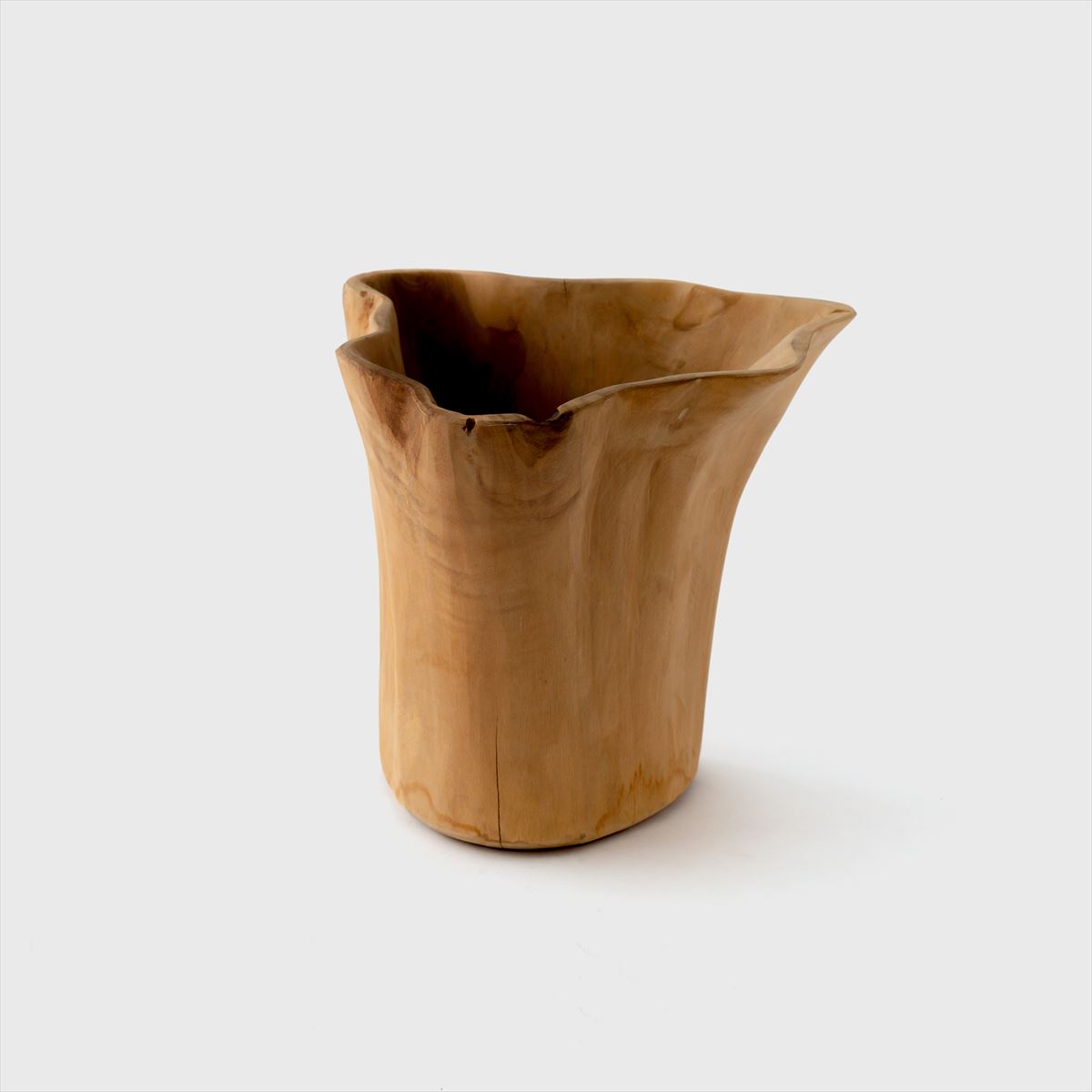 wood flower vase