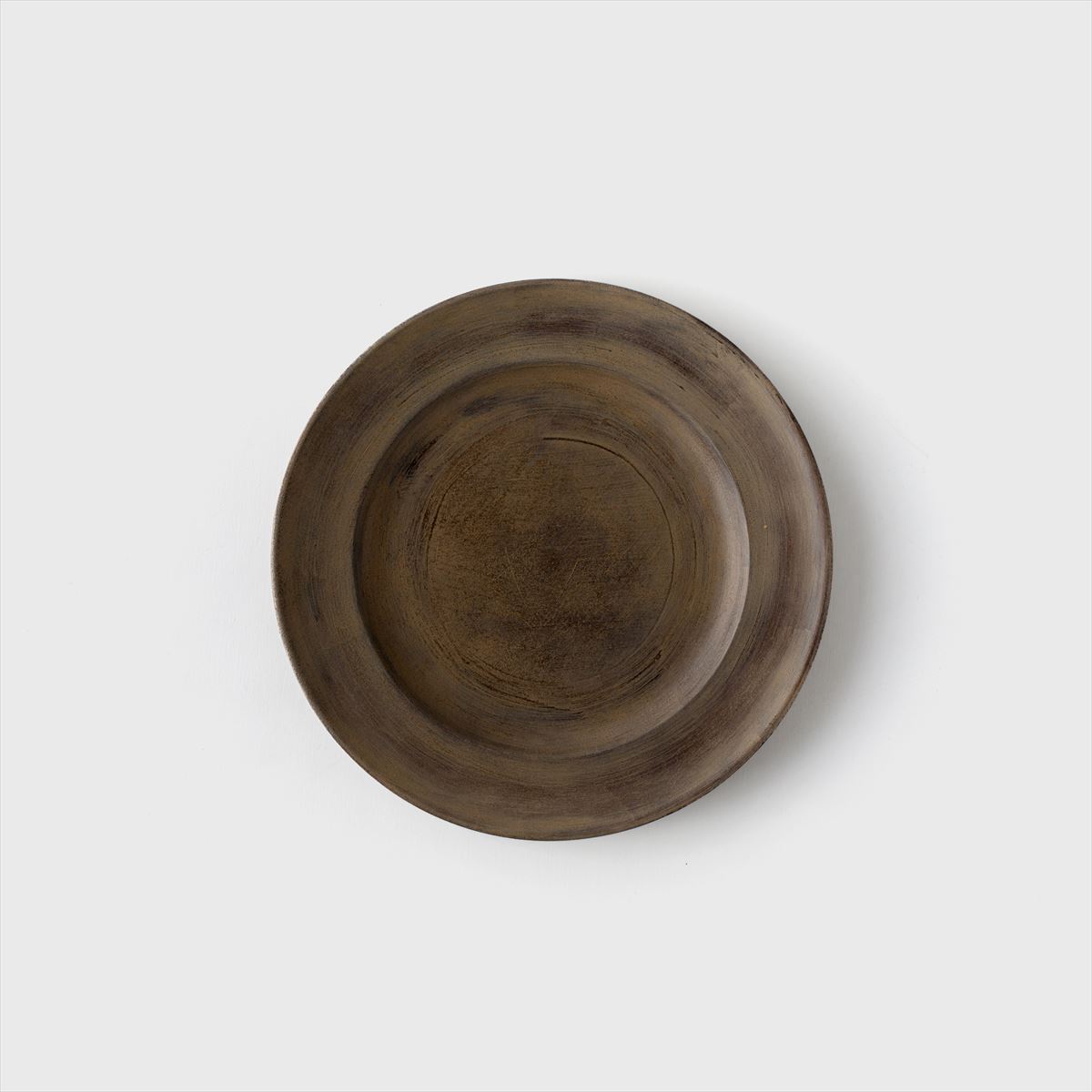 brown wood plate