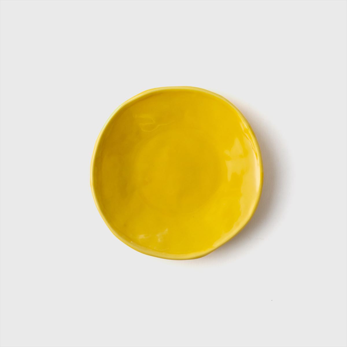 yellow round plate (S)