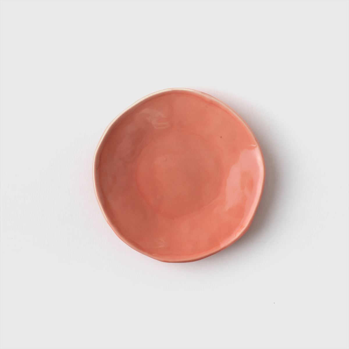 pink round plate (S)