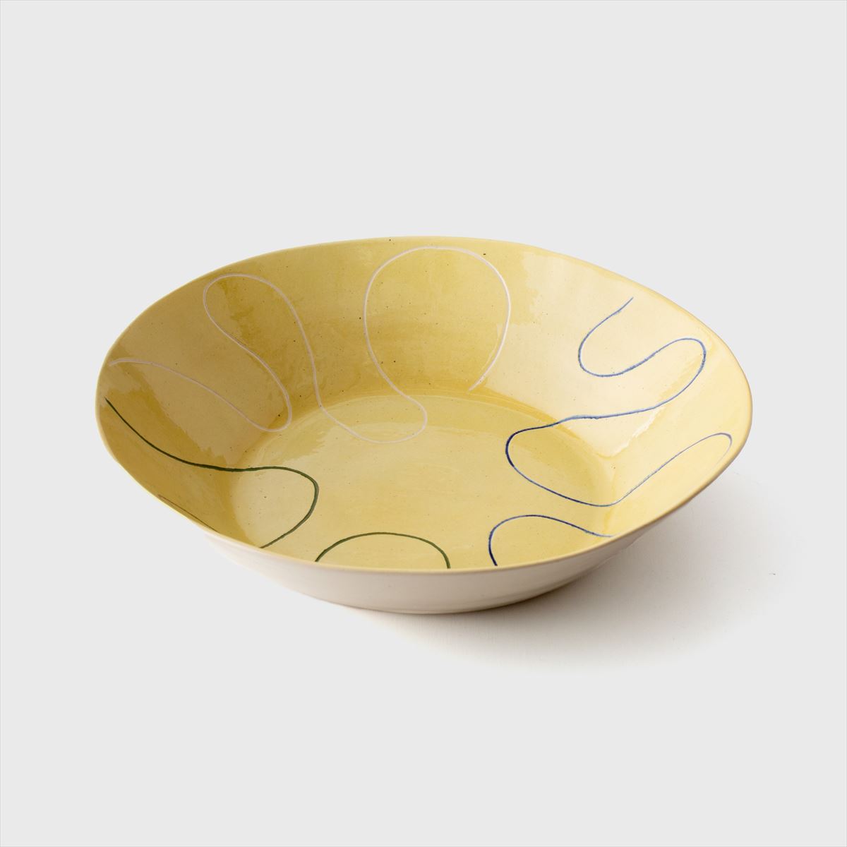 yellow squiggle bowl