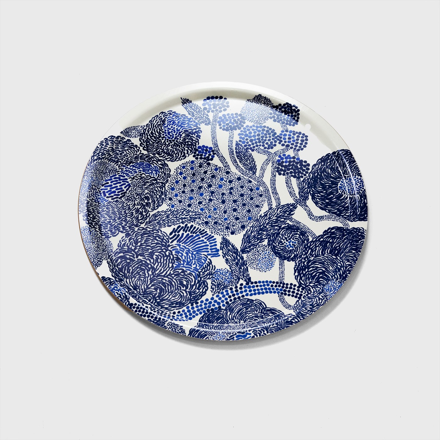 Marimekko Mynsteriblue round tray