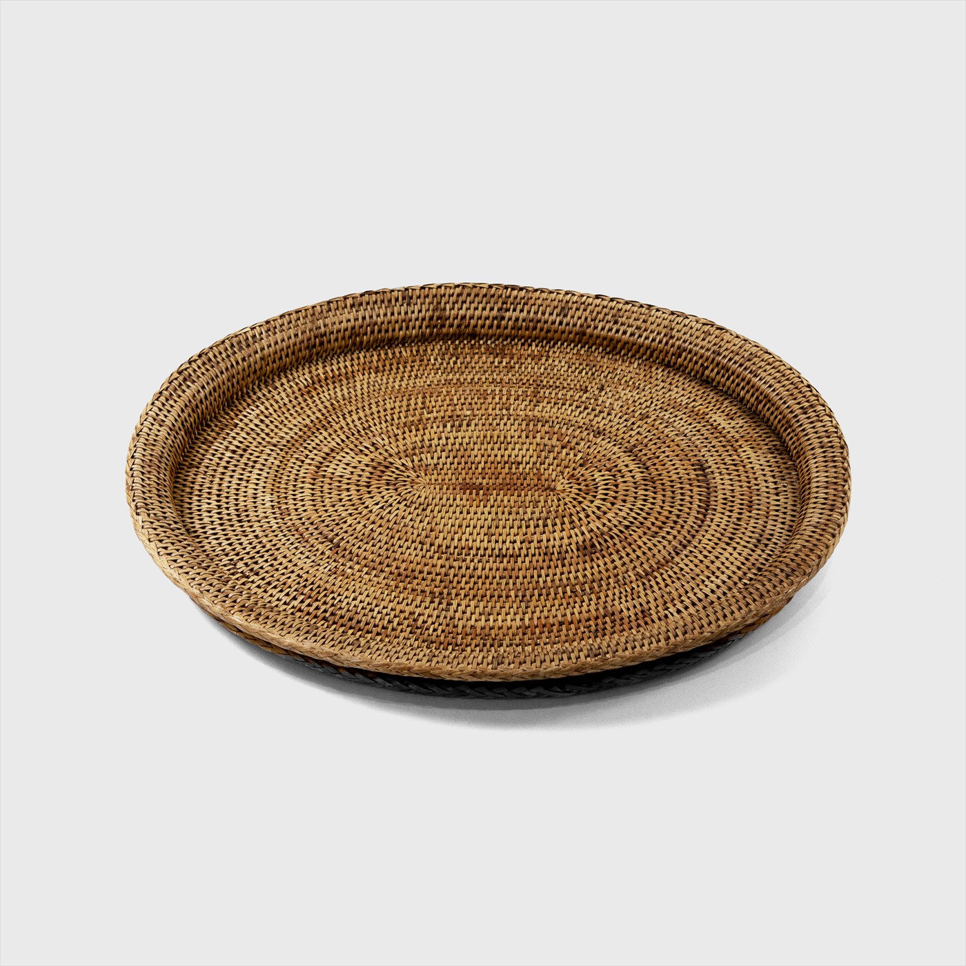 rattan oval tray