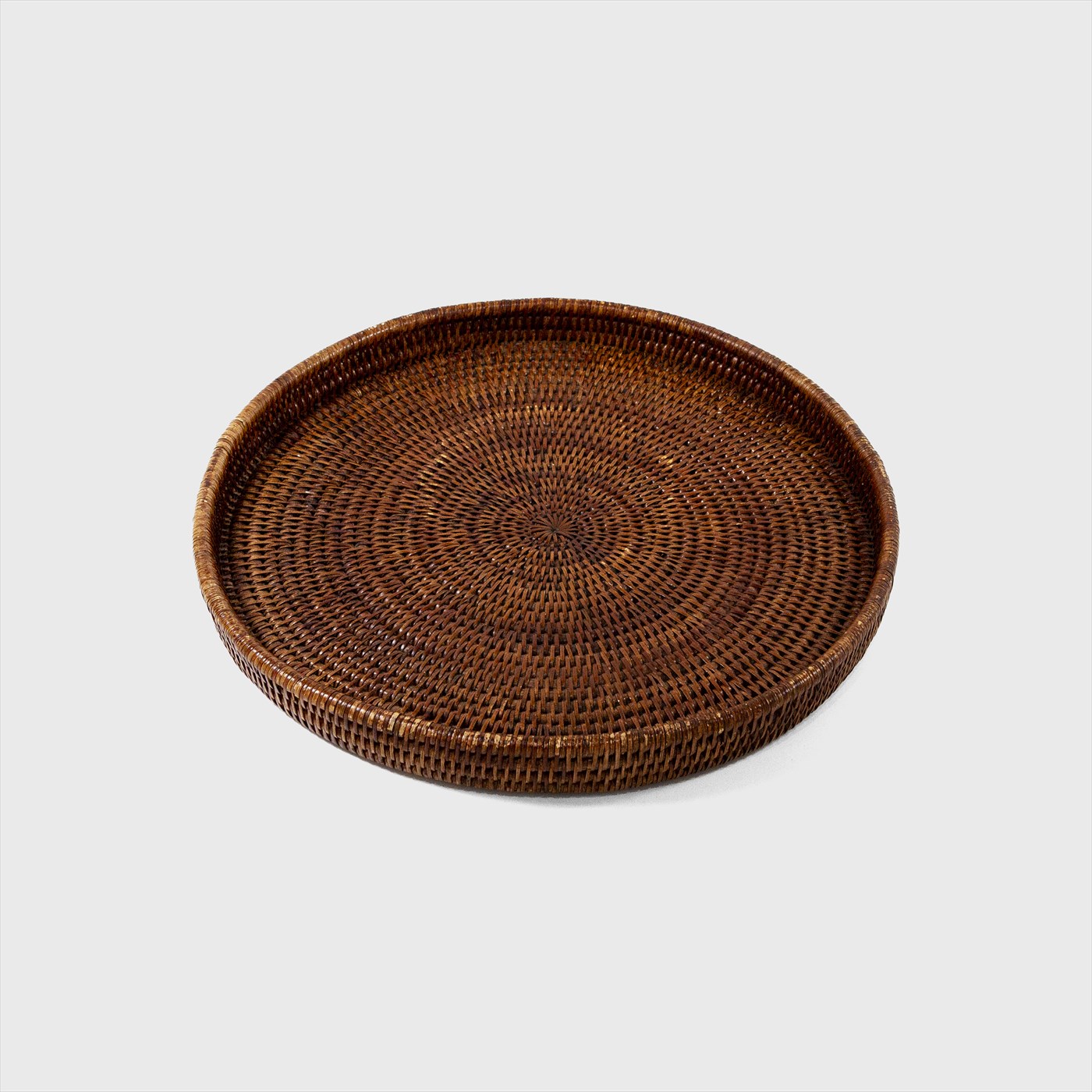 rattan round tray