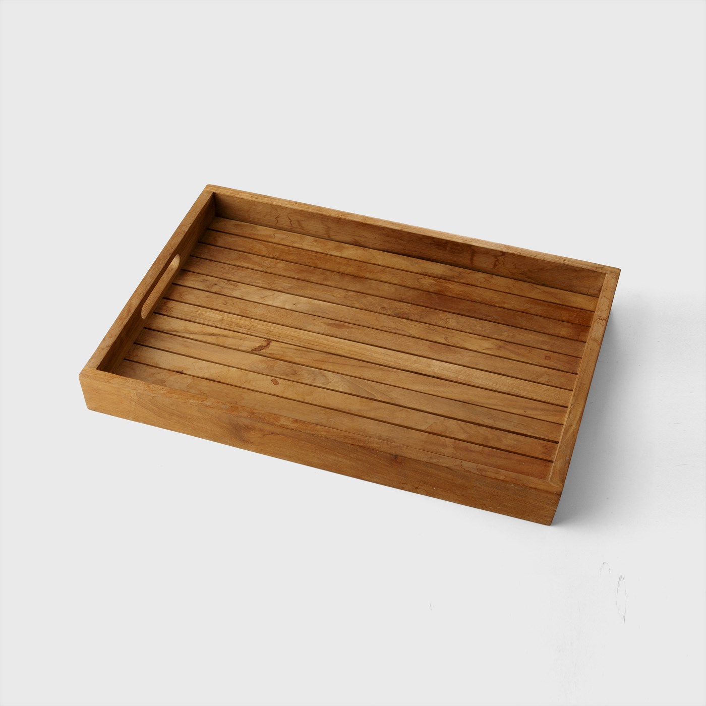 wood square tray