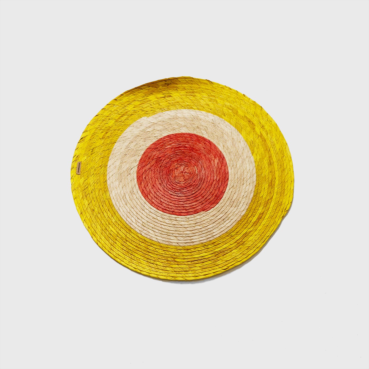 yellow round placemat