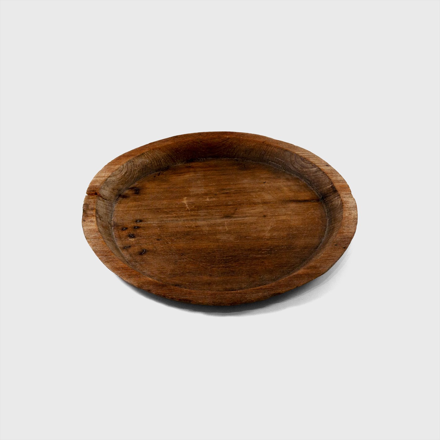 antique wood oval tray