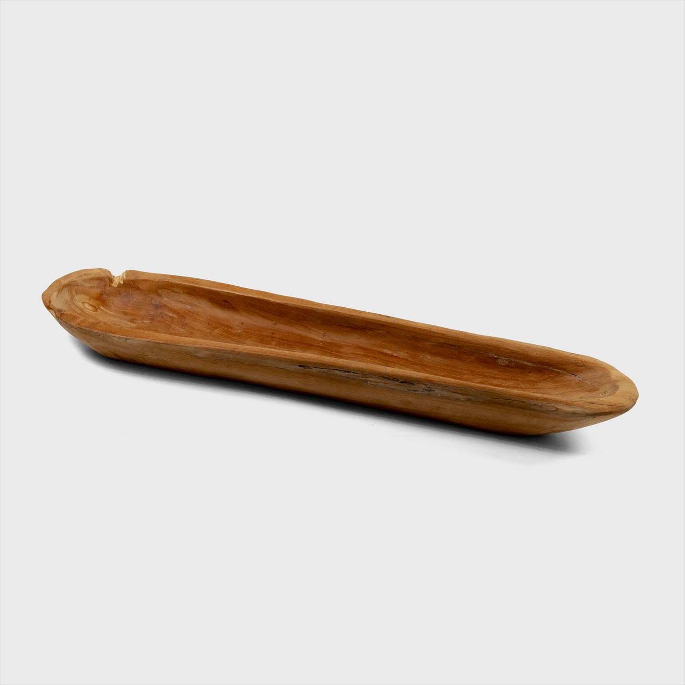 boat type wood tray