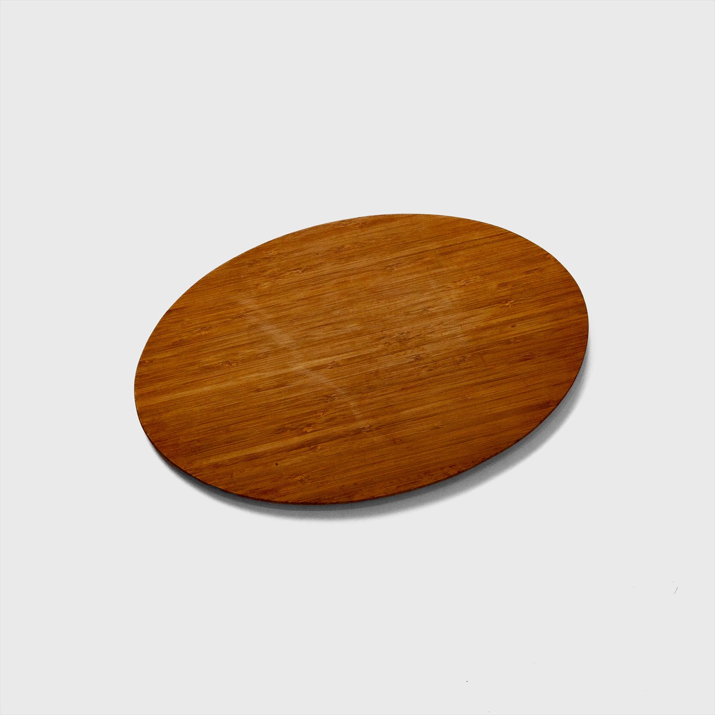 wood oval plate