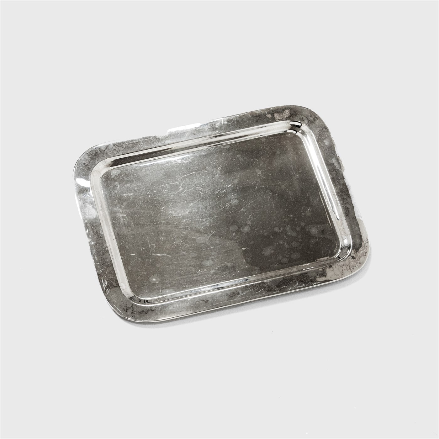 square silver tray