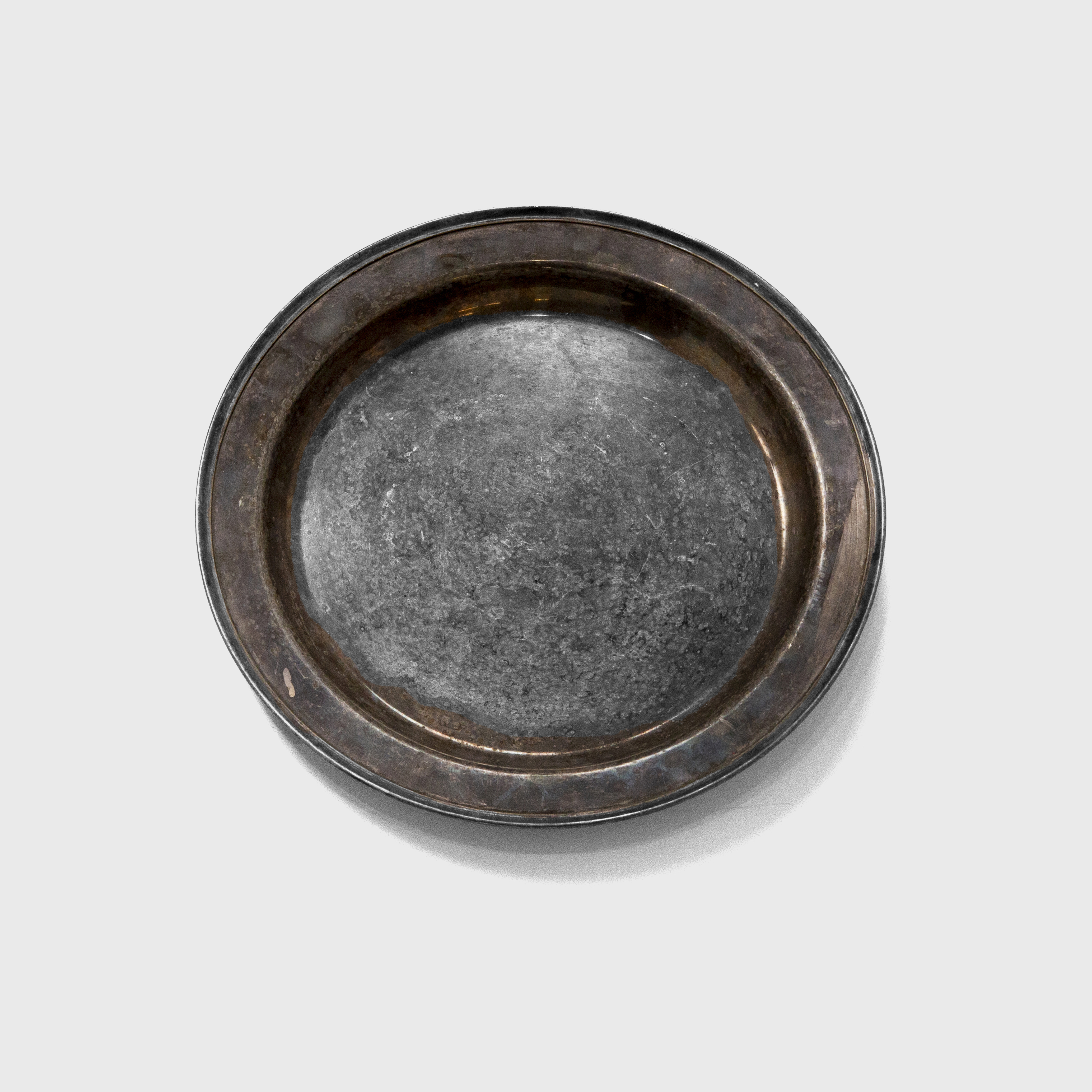 pewter round plate