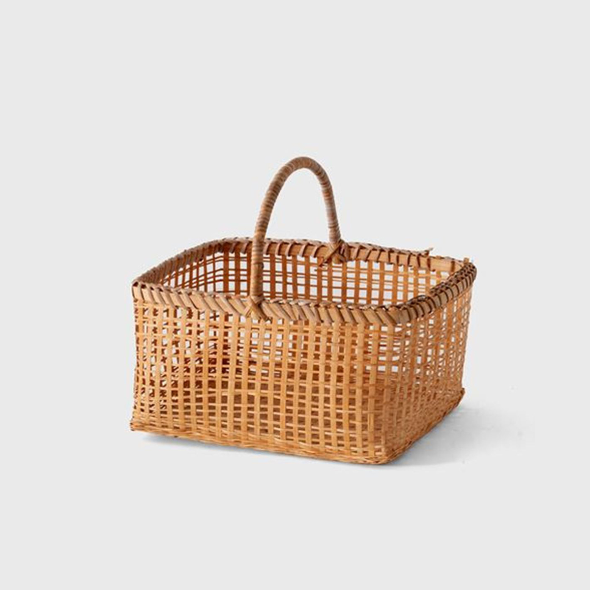 one handle ratten basket