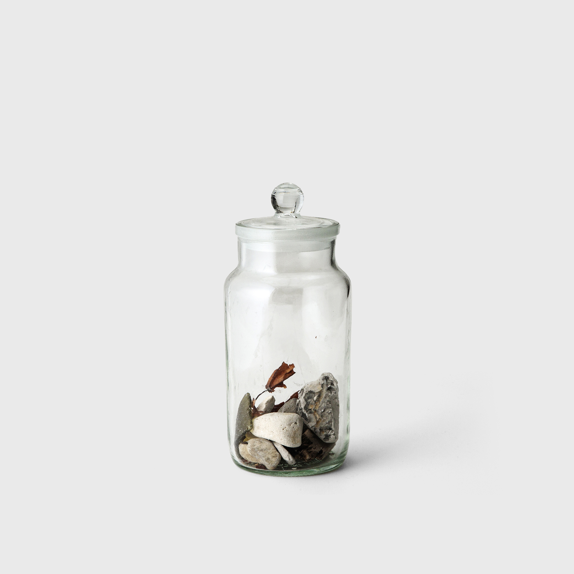 stone glass jar