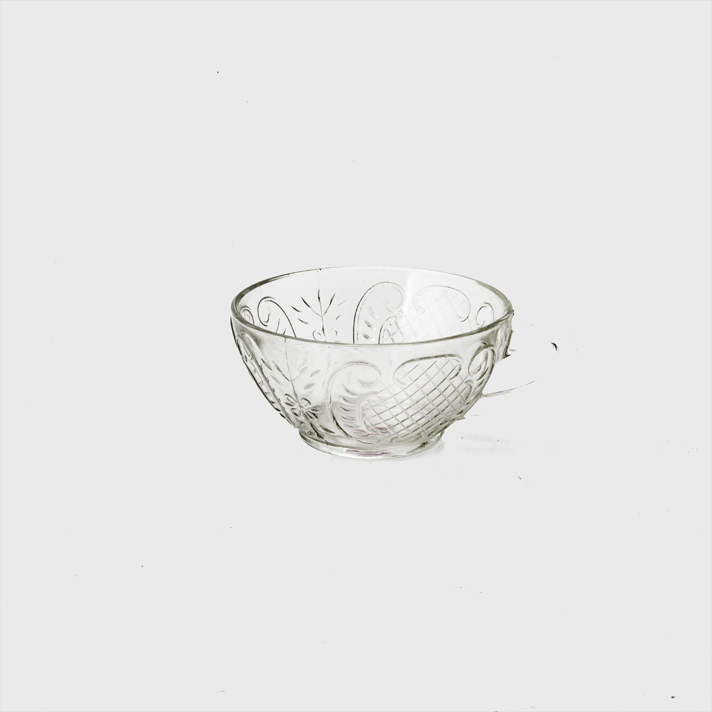 leaf pattern
glass cup