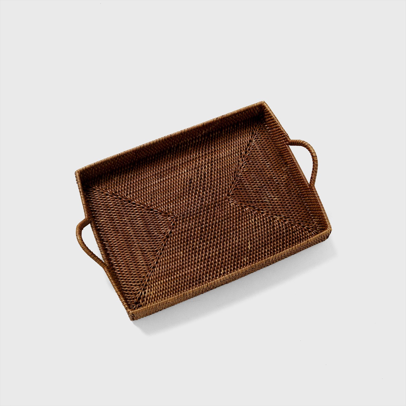 rattan handle tray