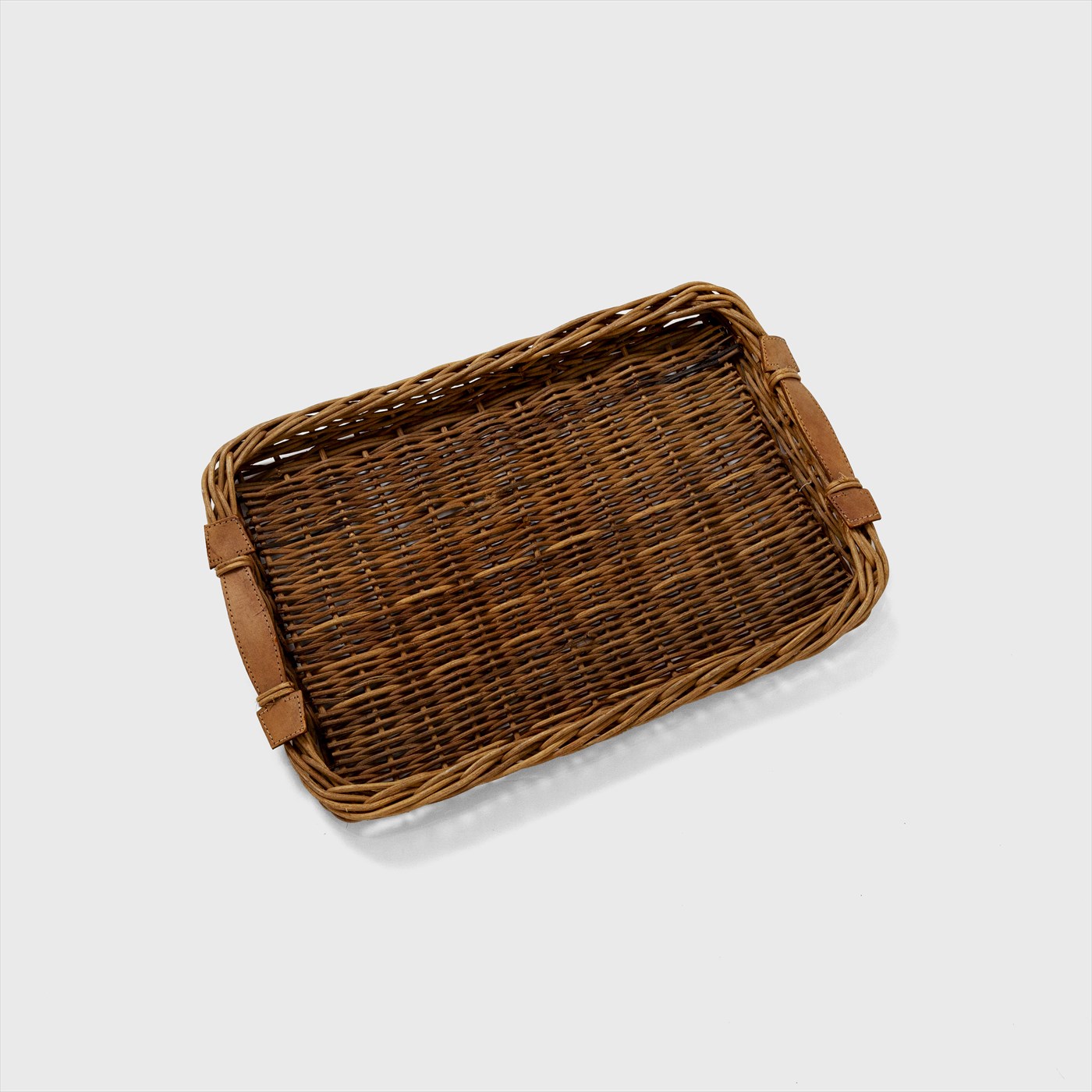 rattan handle tray