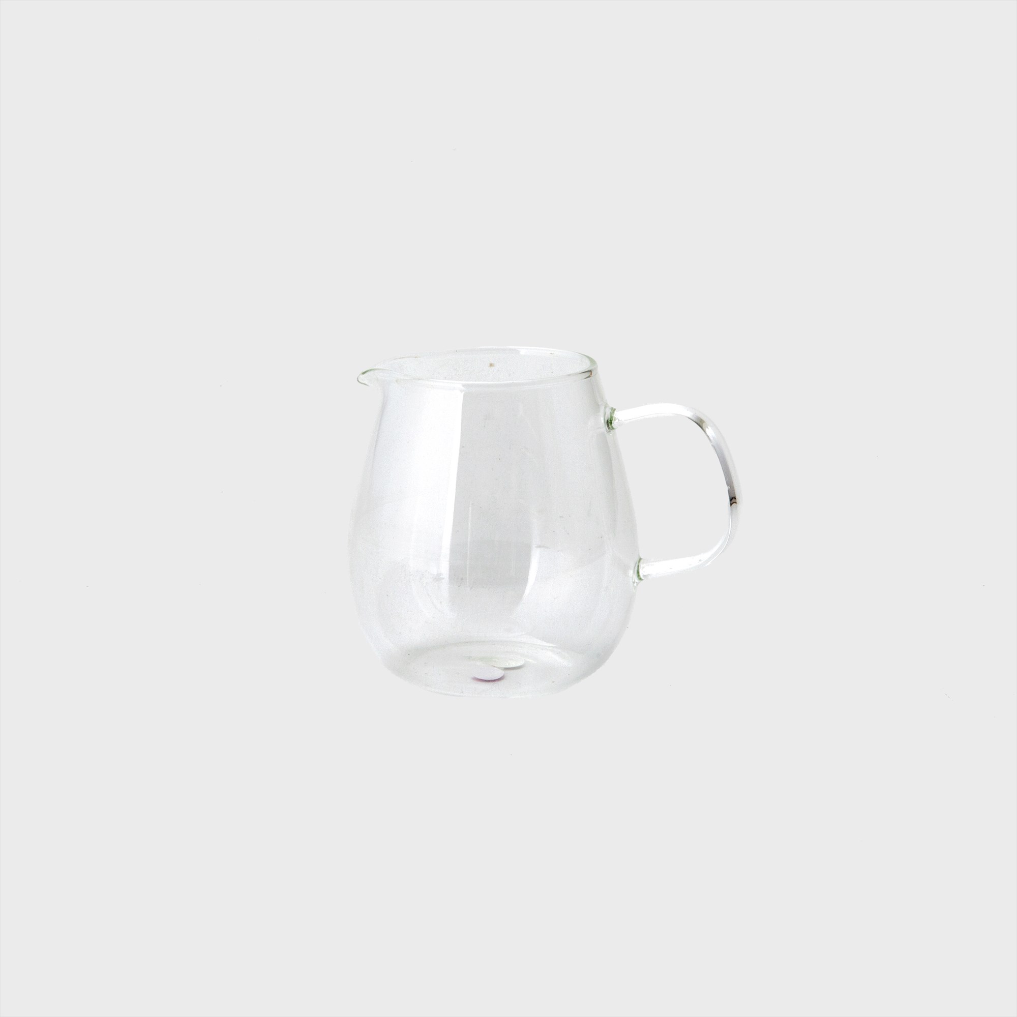 glass milk pitcher