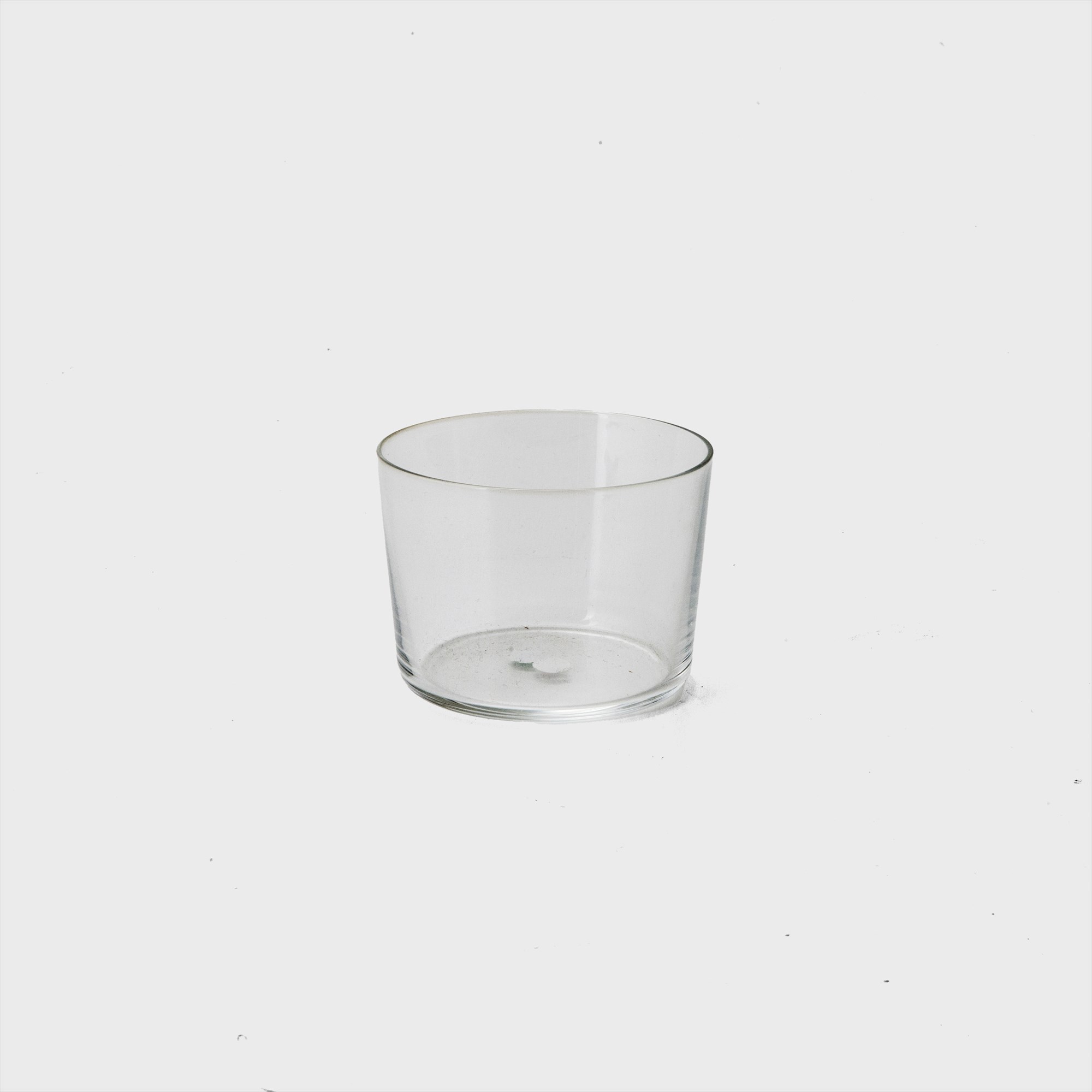 short glass cup