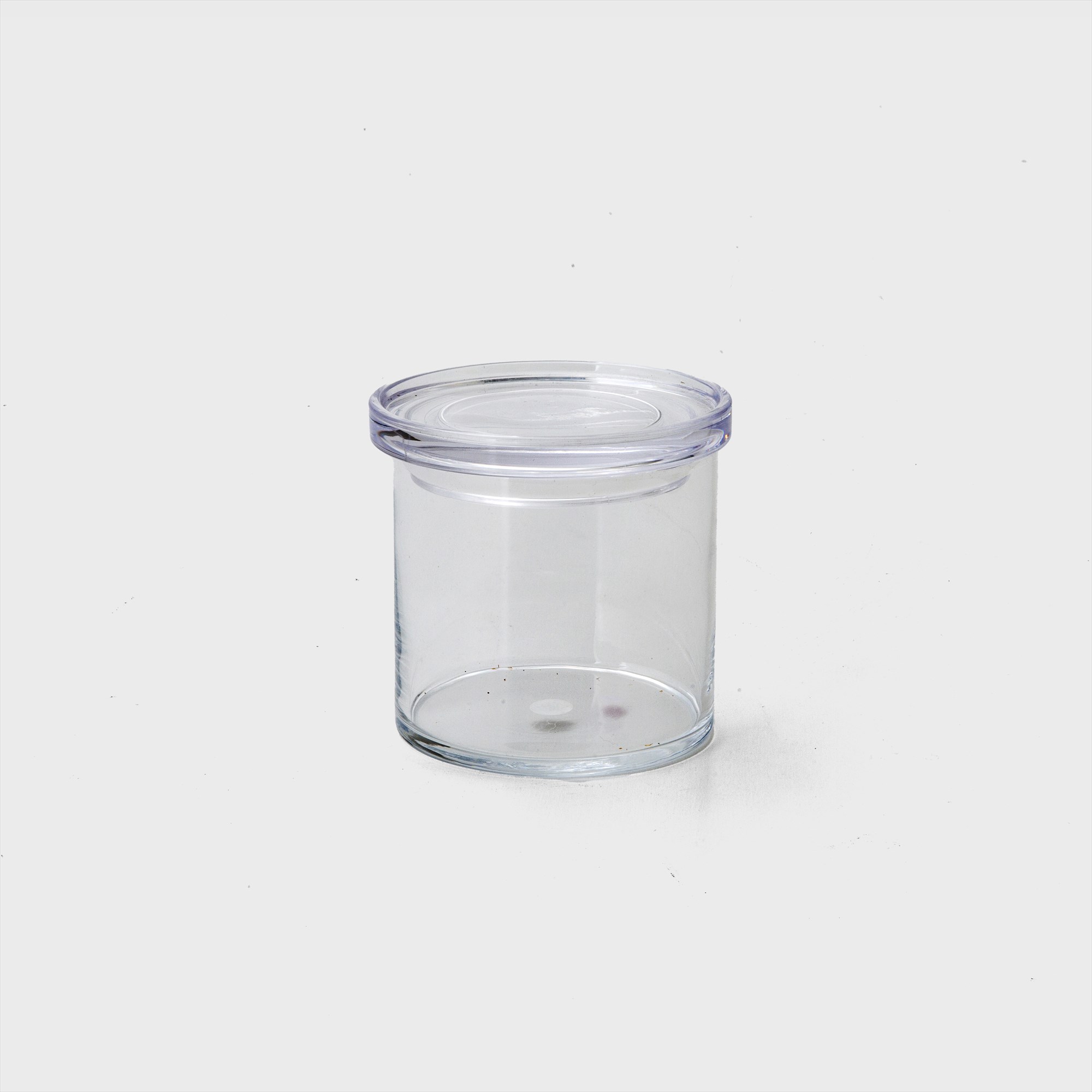 glass canister with lid