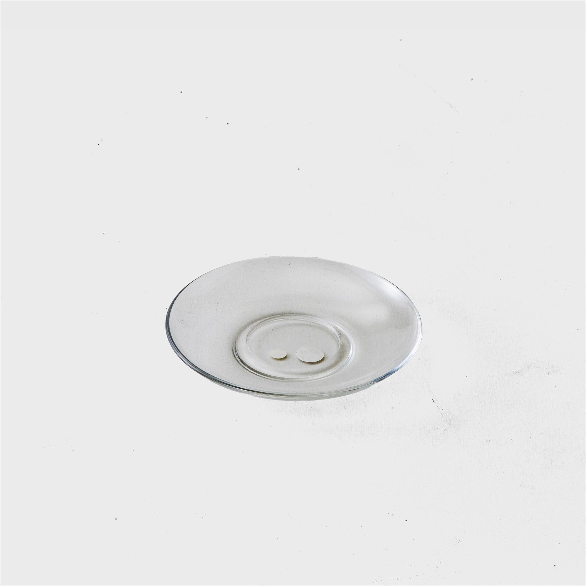 round glass mini plate