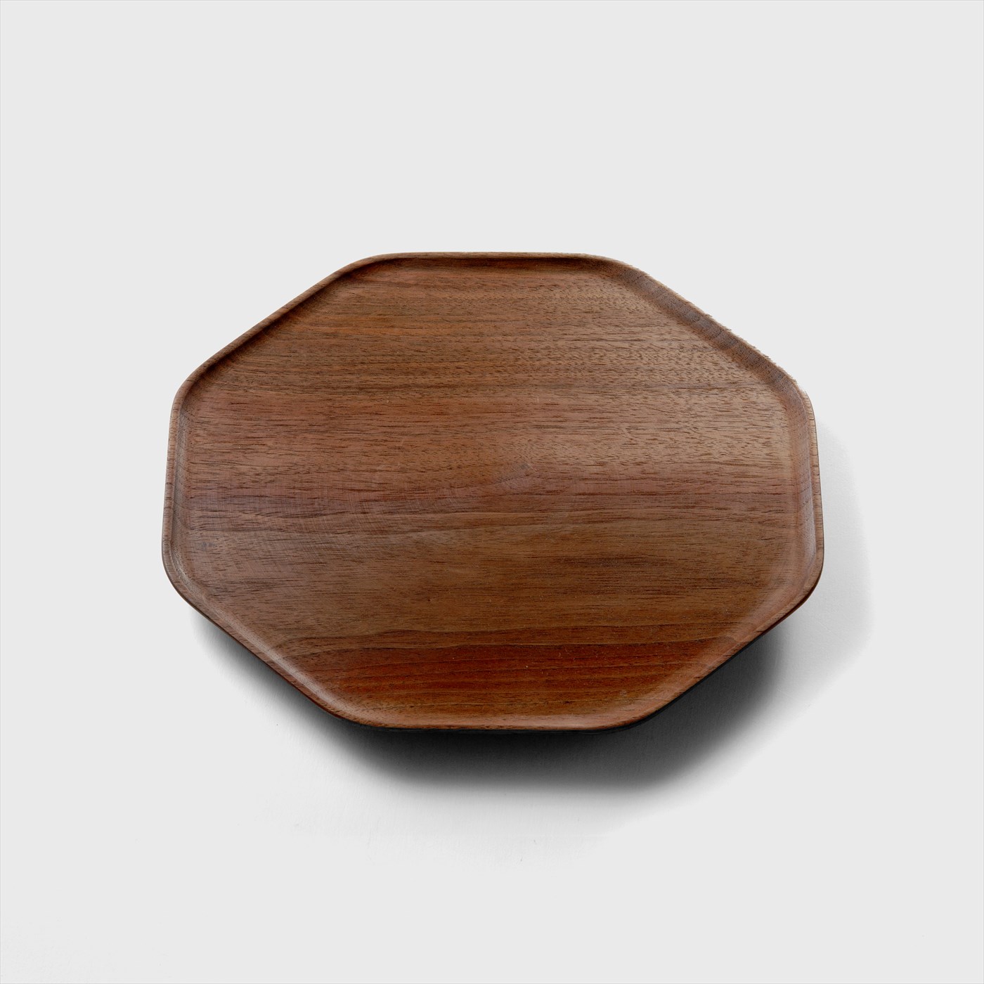 wood octagon tray