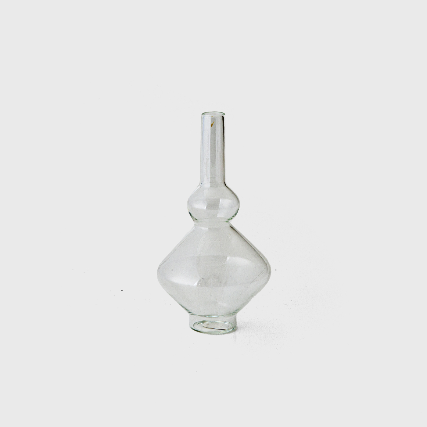 clear glass flower vase