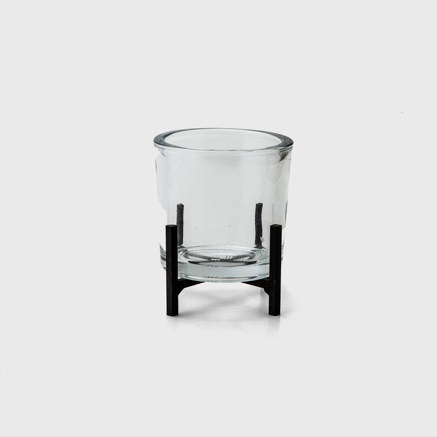 glass standing
candle holder