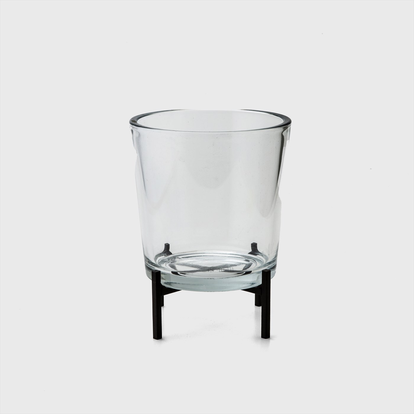 glass standing
candle holder