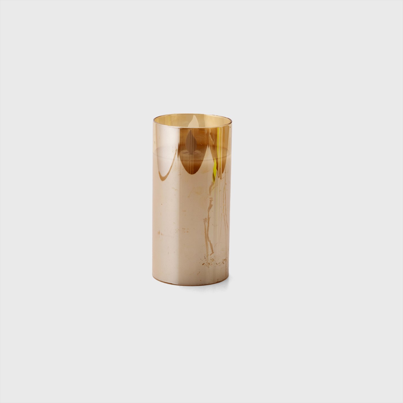 gold fake candle