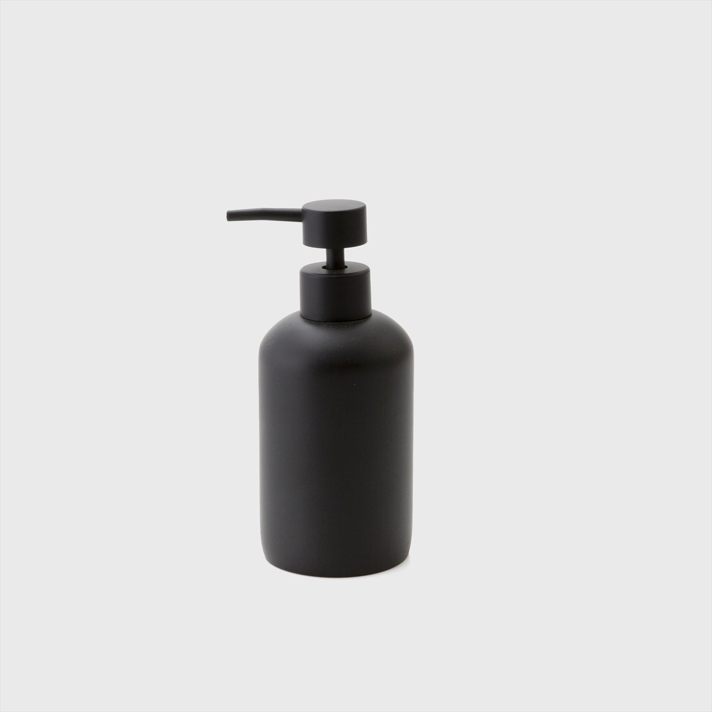 black soap dispenser