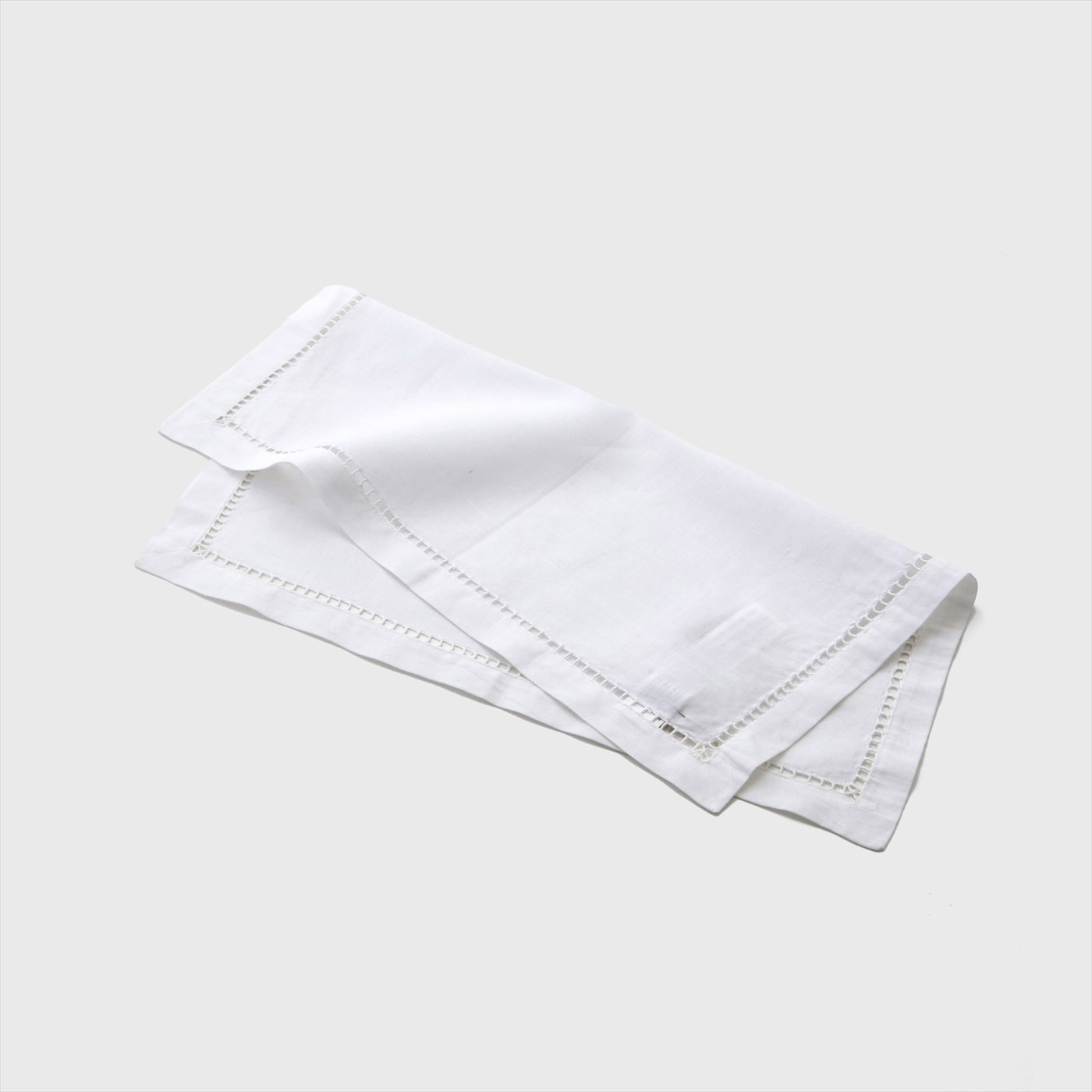 white cotton
hem stitch clith