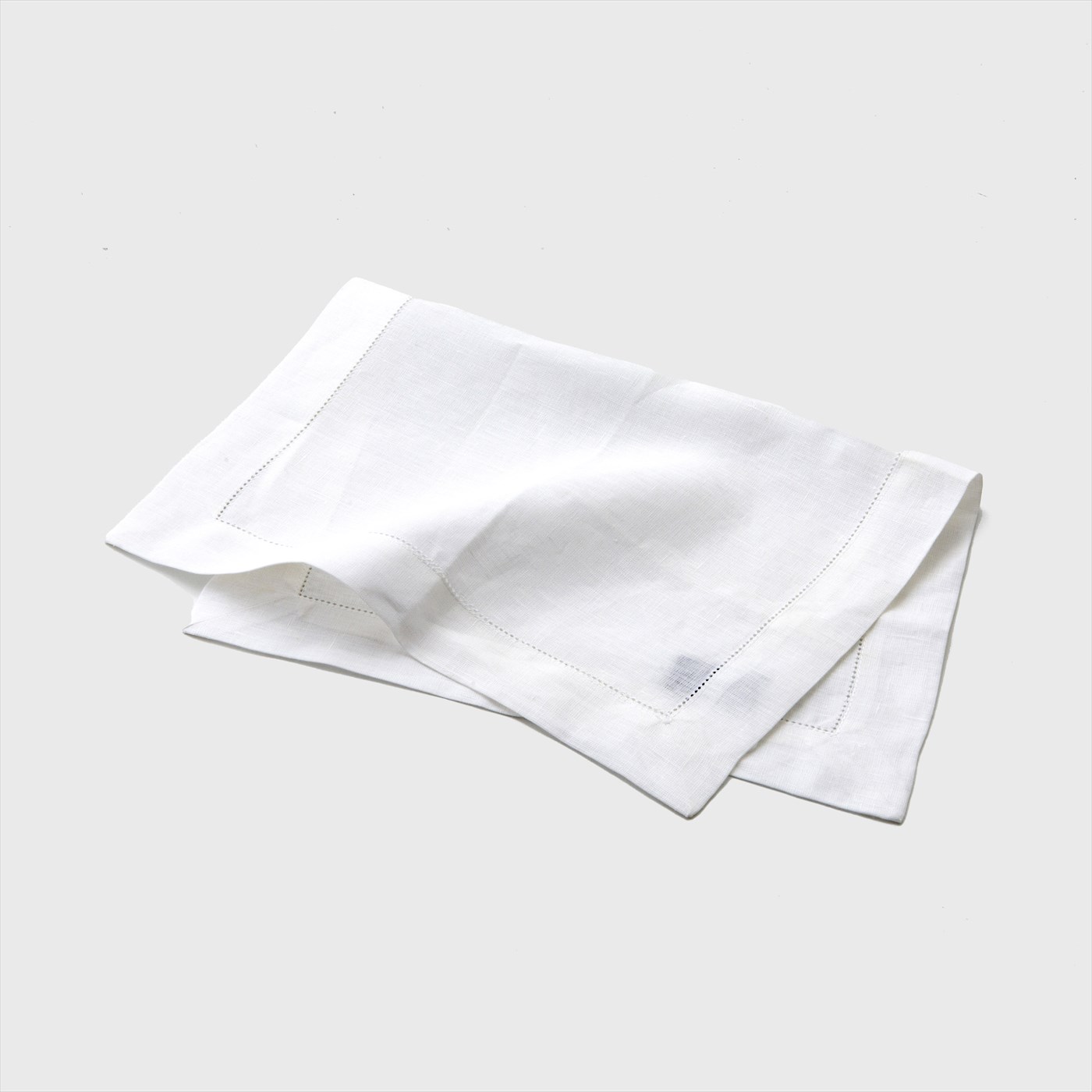 white hem stitch cloth